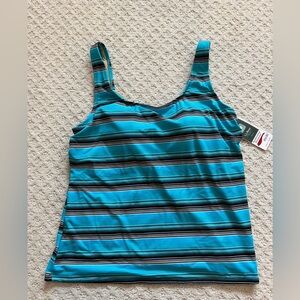 LL Bean Tankini Top Size 14 Regular NWT